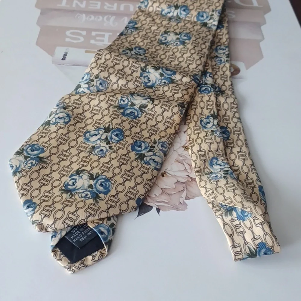 Vintage Paolo Gucci Silk Horse Bit Tie